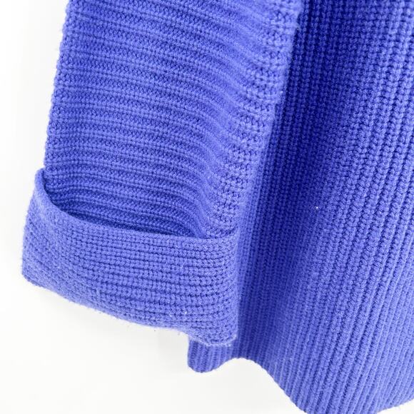 Athleta Womens Azalea Wrap Slit Merino Wool Cashmere Knit Mock Neck Sweater S - Picture 3 of 8